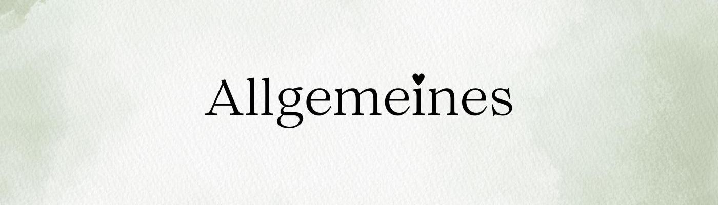 allgemein
